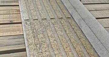 福建黄金麻盲道石 盲条