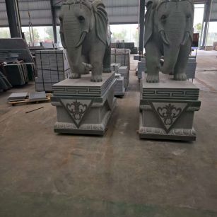 福建芝麻灰花岗岩对象 芝麻白芝麻灰大象