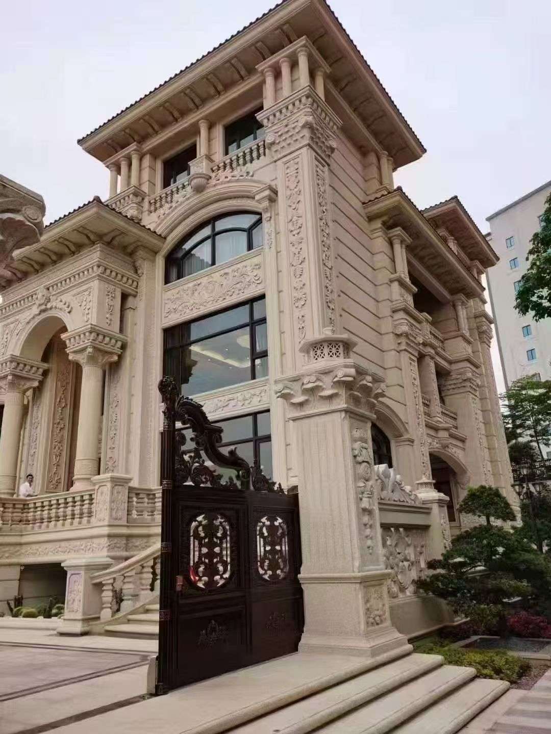 福建黄金麻别墅外墙异形定制