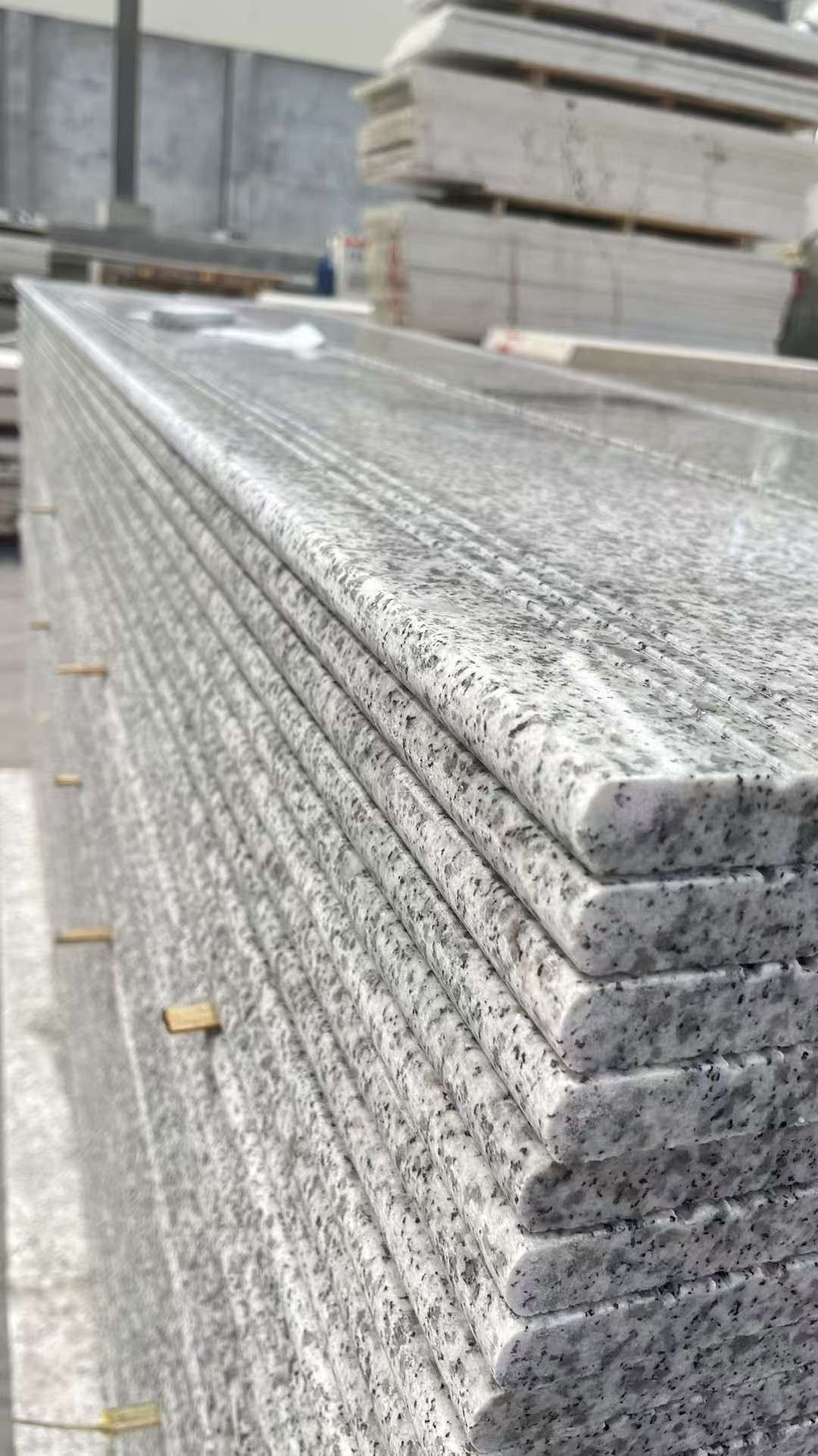 福建芝麻白楼梯踏步 花岗岩楼梯板材
