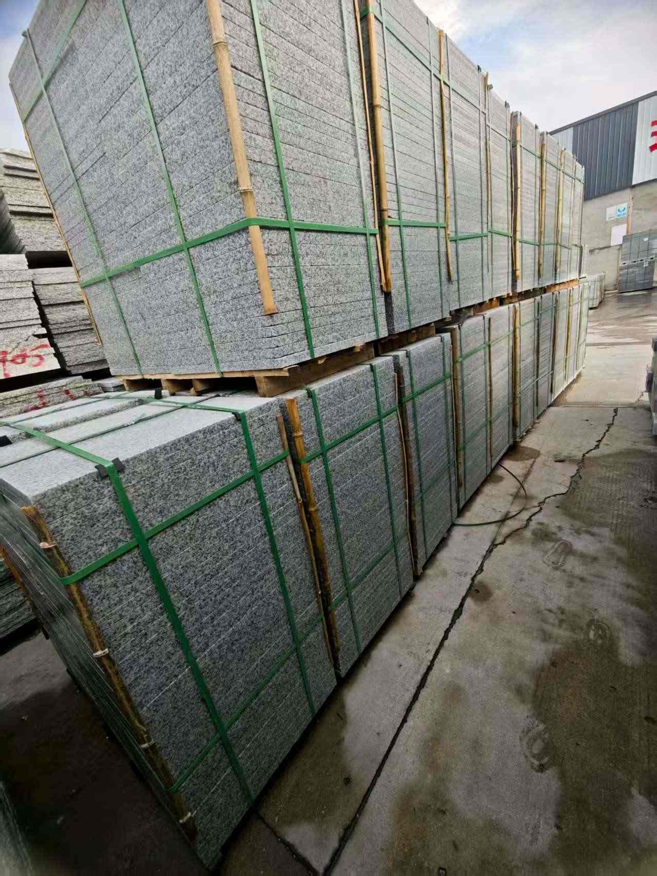 福建芝麻白地铺版 石材地铺石